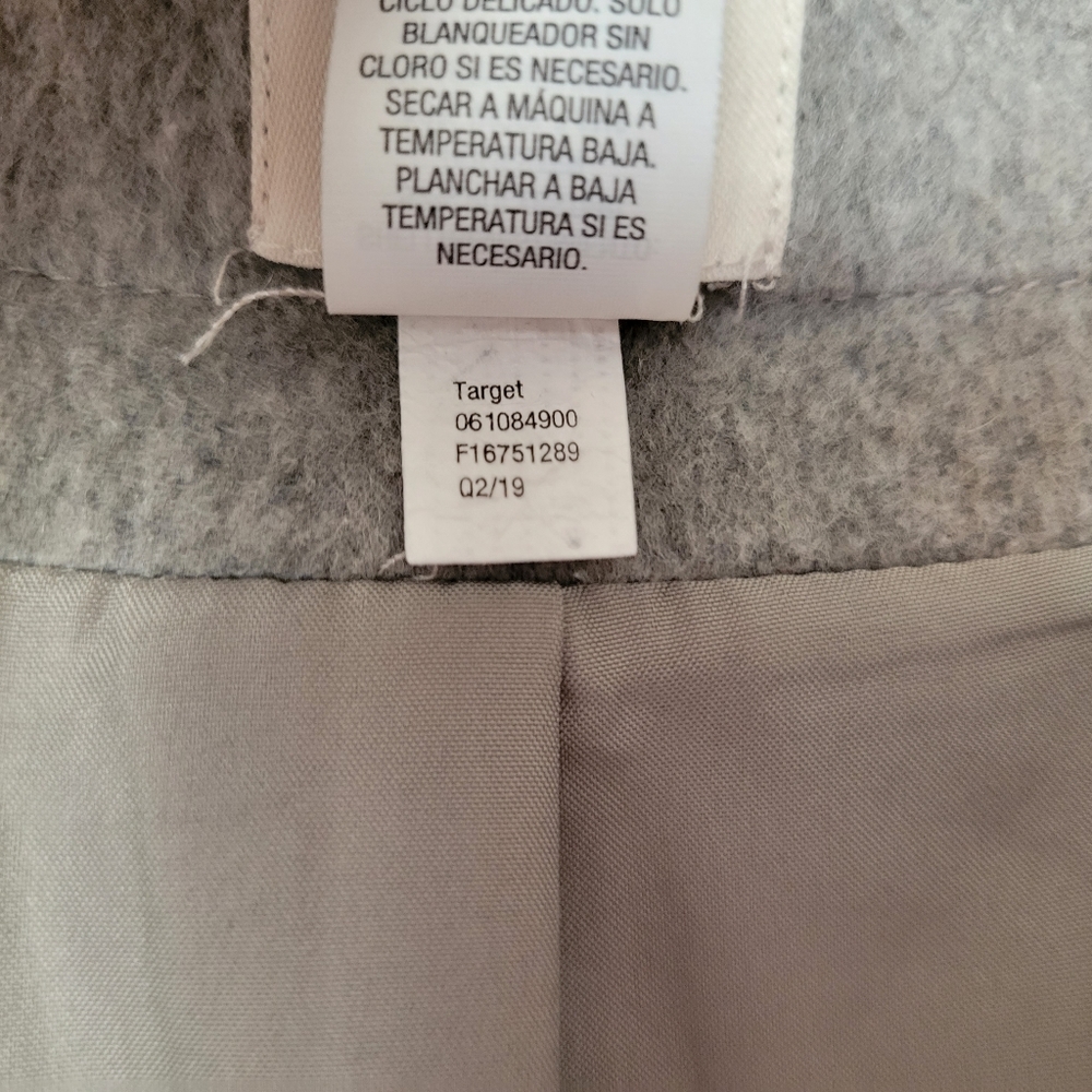 A New Day OSFM Gray Wool Blend Blazer Jacket Open Front - Picture 6 of 8